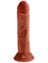KING COCK PLUS 8 IN. TRIPLE DENSITY COCK BROWN